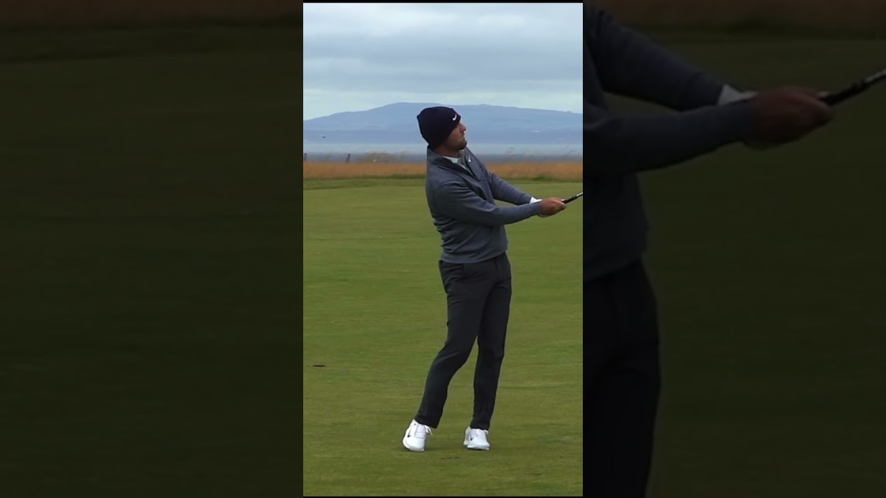 Scottie Scheffler distance wedge from face on #golf #pgatour #scottiescheffler #wedge