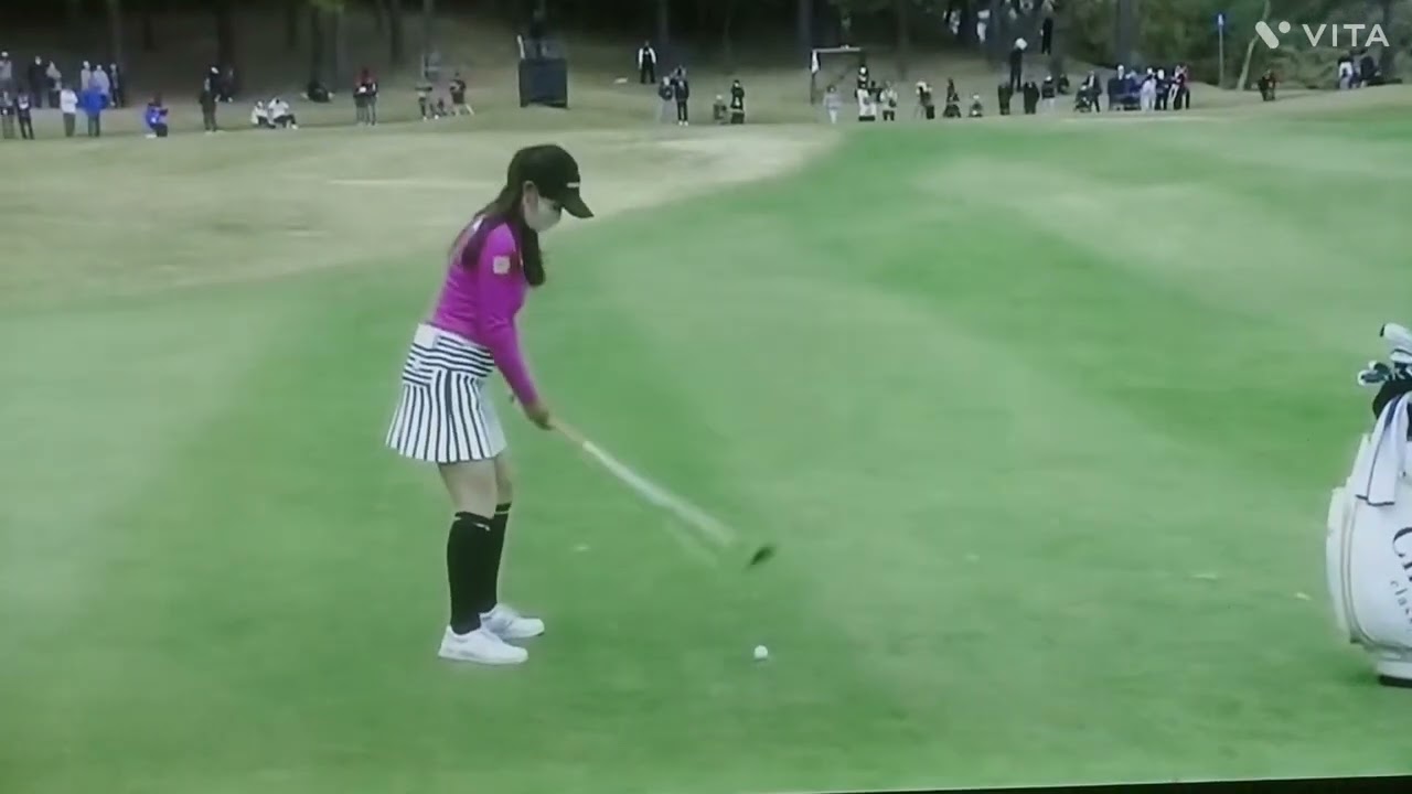 臼井 麗香プロ❤️ギャルゴルファー☺️単独首位に明日は初優勝目指して頑張って👊😆🎵