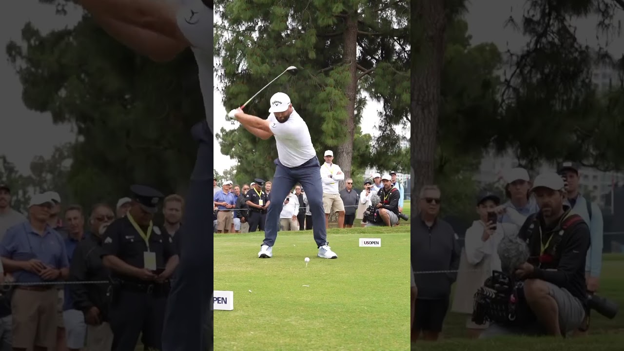 Short Backswing Power Long Hitter "Jon Rahm" Amazing Swing Motions & Slow Motion 2023