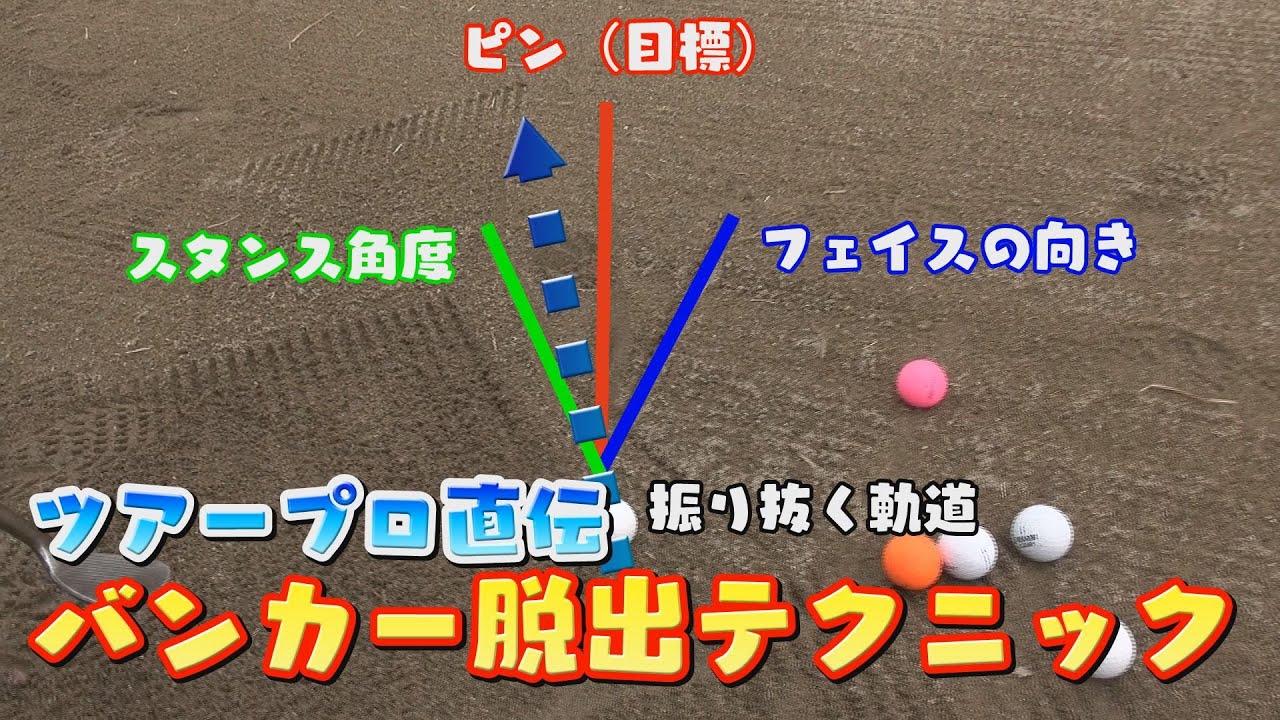 吉川桃プロのバンカー練習＆簡単なバンカー脱出方法とは？【吉川桃のワンポイントアドバイス⑥】