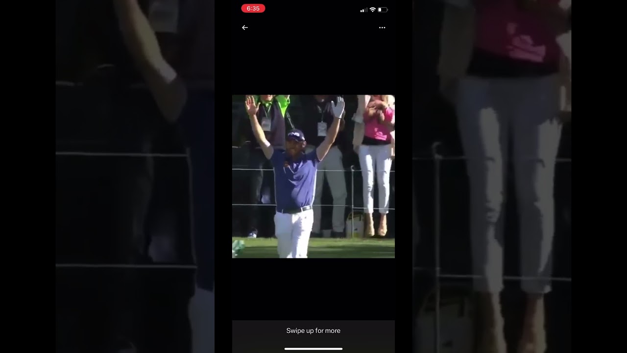 Louis Oosthuizen with an amazing shot at #themasters ! #louisoosthuizen #golf #tomgillisgolf