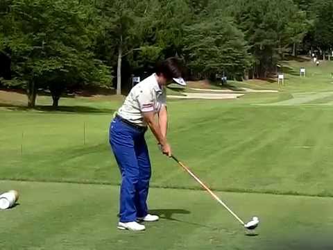 小林浩美プロ　Hiromi Kobayashi スイング　ドライバーショット