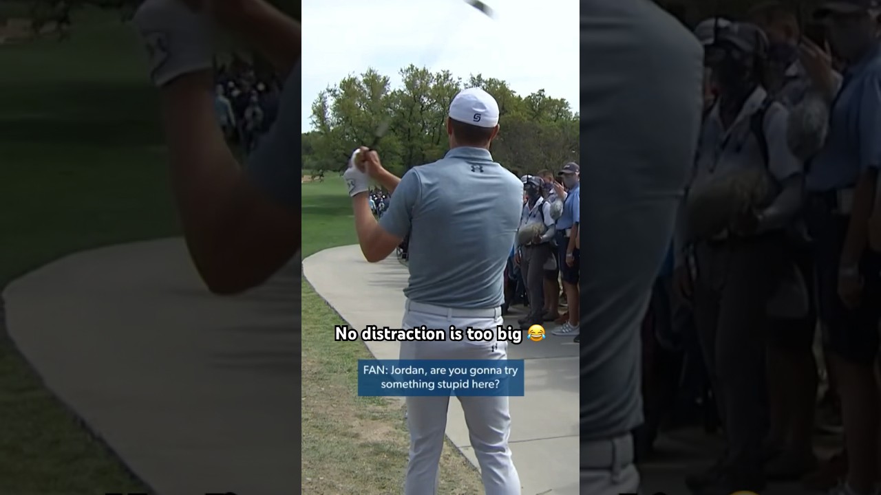 The distractions were no match for Jordan Spieth 👀
