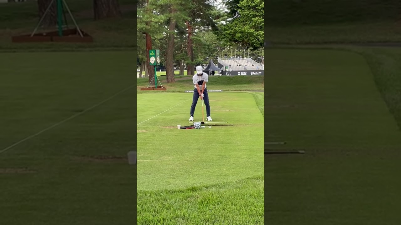 中島　啓太　ドライバースイング(正面)