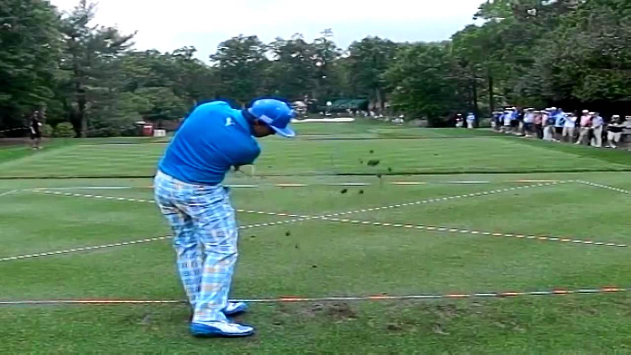 リッキーファウラー　アイアンスイング　後方からのスロー動画