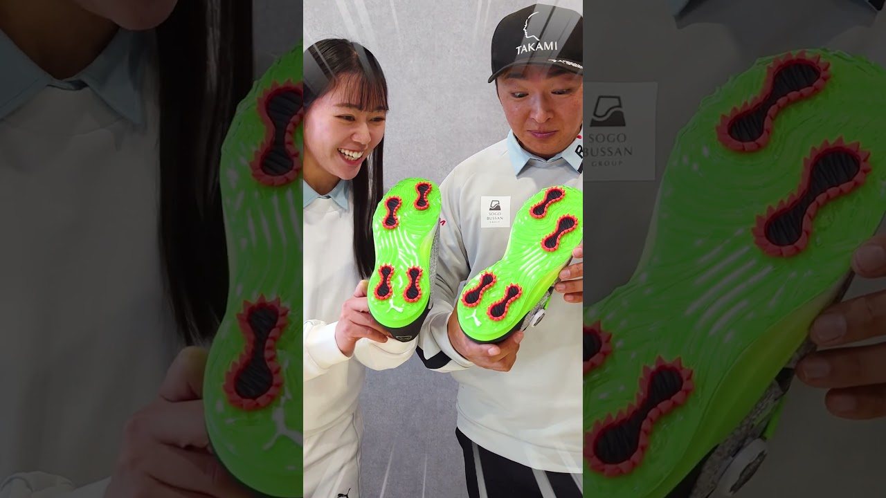 プーマのゴルフスパイクの裏がカッコ良すぎた！！！#プーマゴルフ #ファントムキャットニトロ #PR #ゴルフ #golf#UUUMGOLF #スパイク #リッキーファウラー #進藤大典