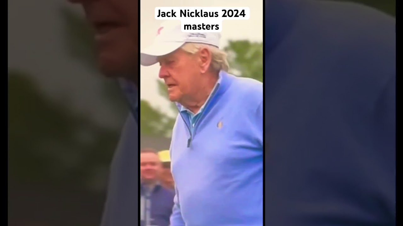 Jack Nicklaus tees off at 2024 masters #golf #shorts #masters