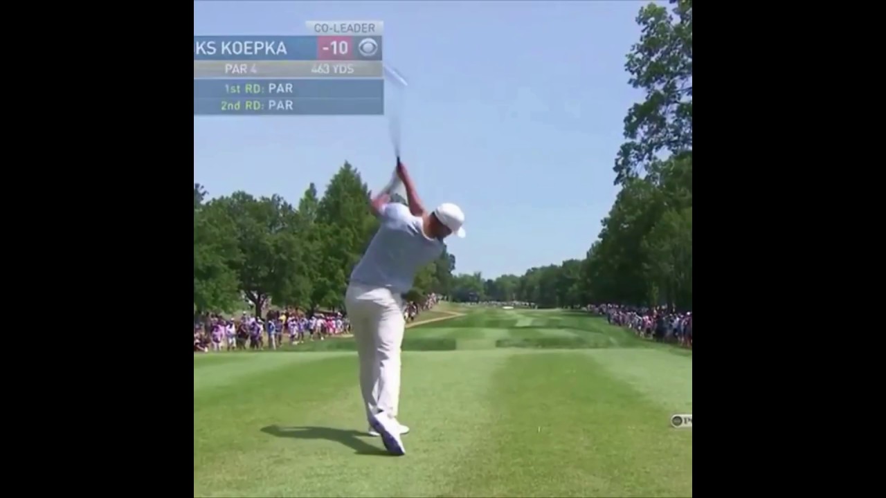 ブルックスケプカ　BrooksKoepka　ゴルフスイング後方スーパースロー