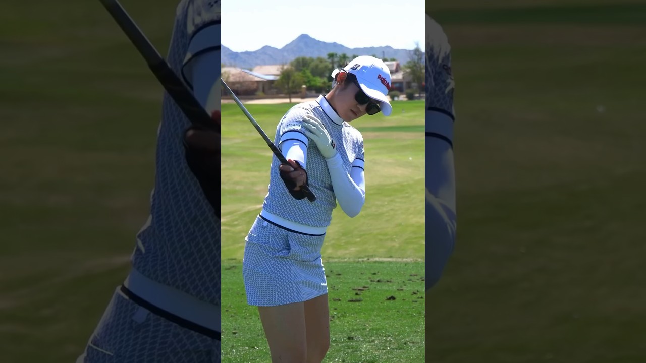 稲見萌音｜練習ではこれくらい軽く振りましょう