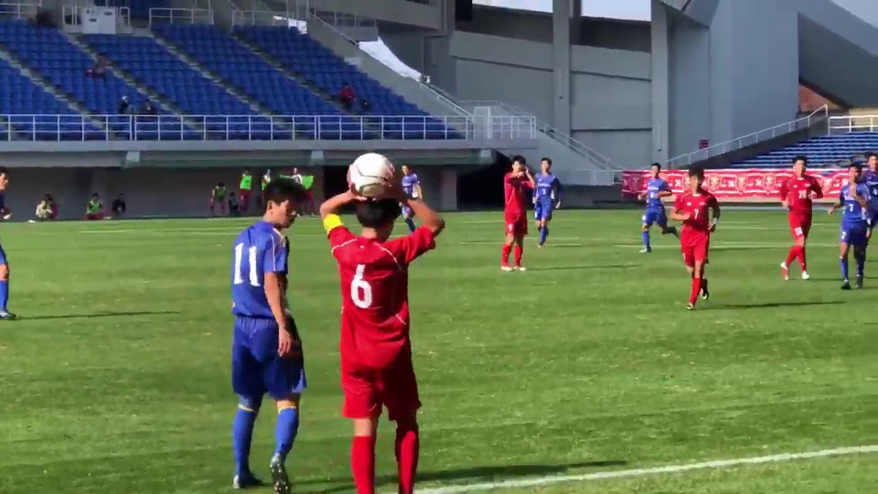 東福岡高校　サッカー　中村拓也選手　わざと当てる