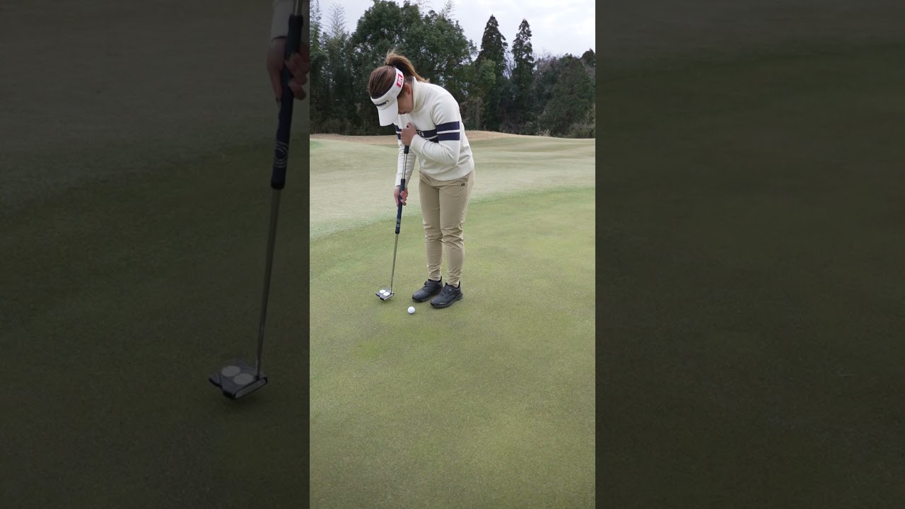 いまこそ長尺パター！ パッティングの悩みを解決する効能とは 浅田実那がレスキュー♪ #shorts