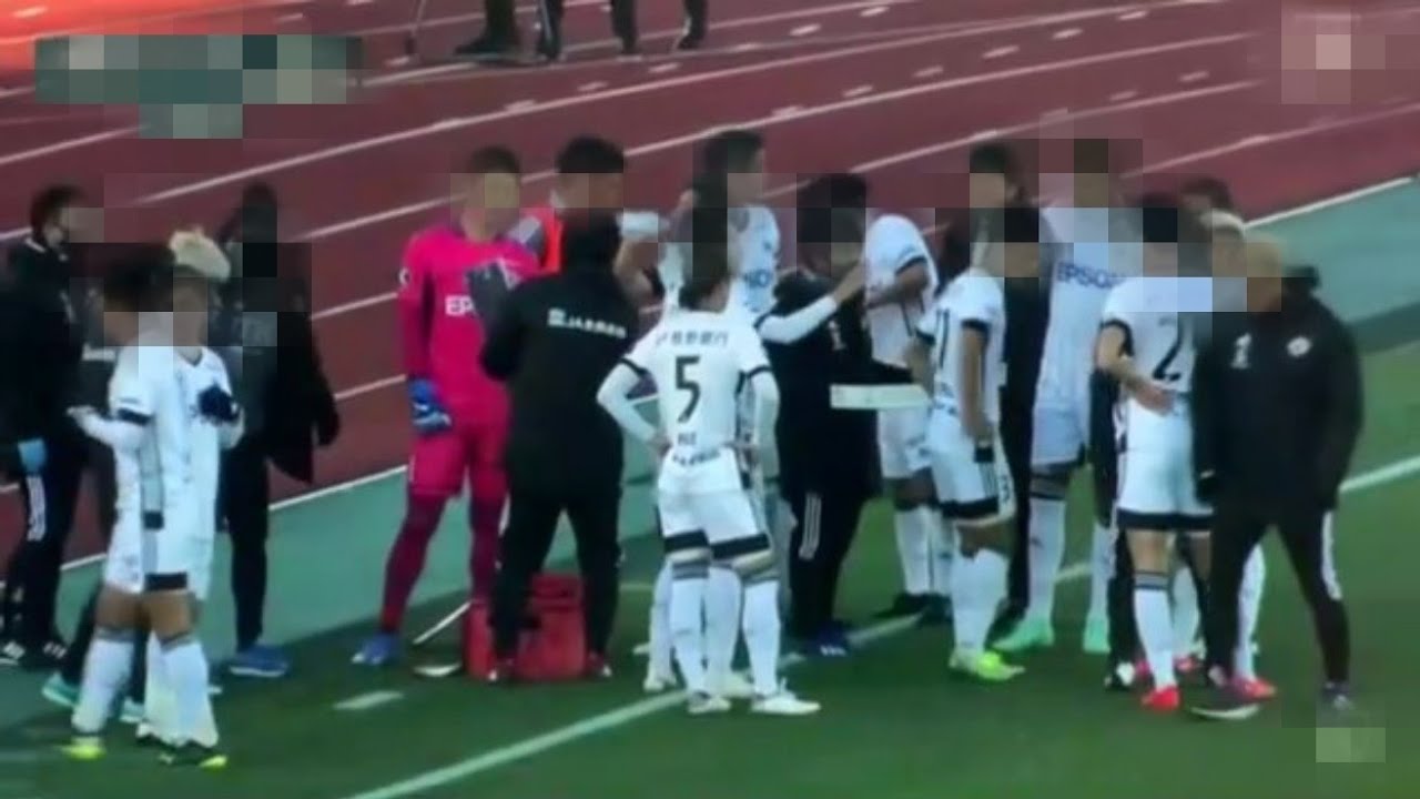 松本山雅 降格を物語る飲水タイム