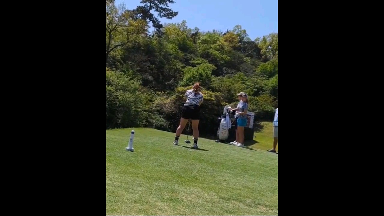 吉本ひかる  フジサンケイレディス 2024  ティーショット  女子ゴルフ JLPGA #shorts