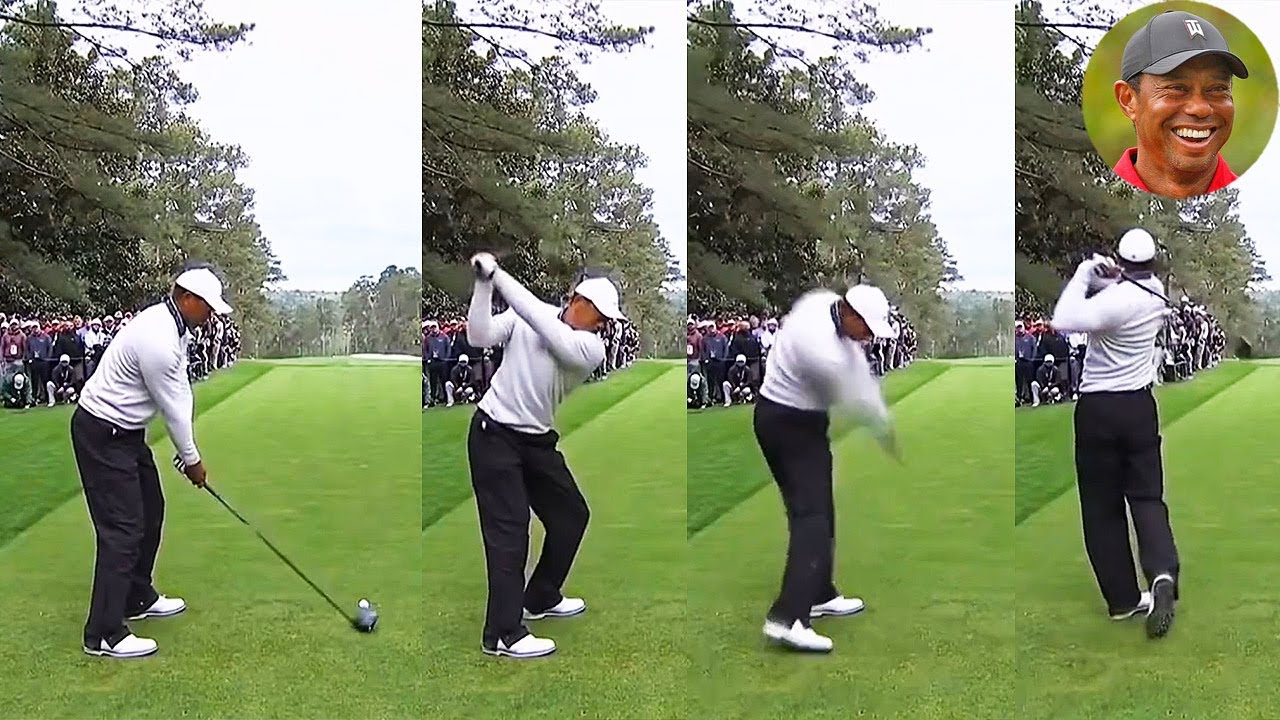 タイガー・ウッズ Tiger Woods プロゴルファー DRIVER SHOT SLOW MOTION !!!