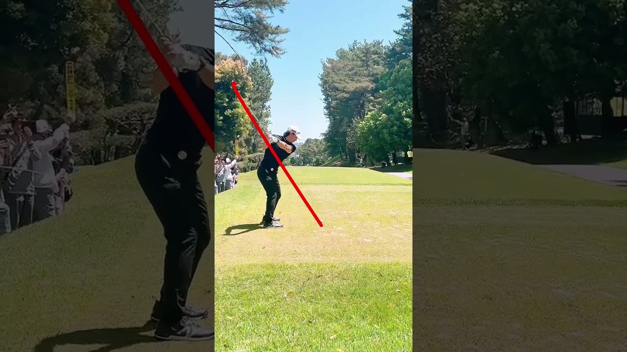 石川遼　完璧なドライバースイング　スロー　ヘッド軌道　ユーティリティ　#shorts