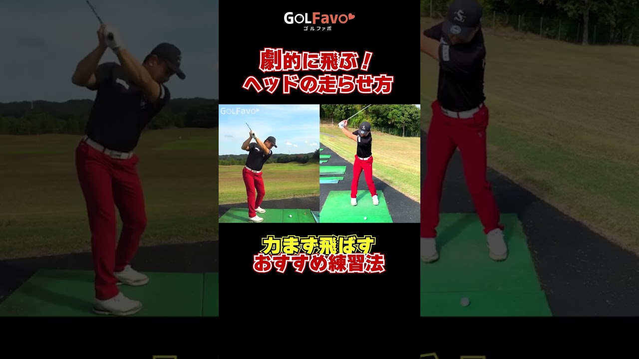 力まず飛ばす方法！ヘッドの正しい走らせ方#飛距離アップ #ゴルフ #ゴルファボ #松本一誠