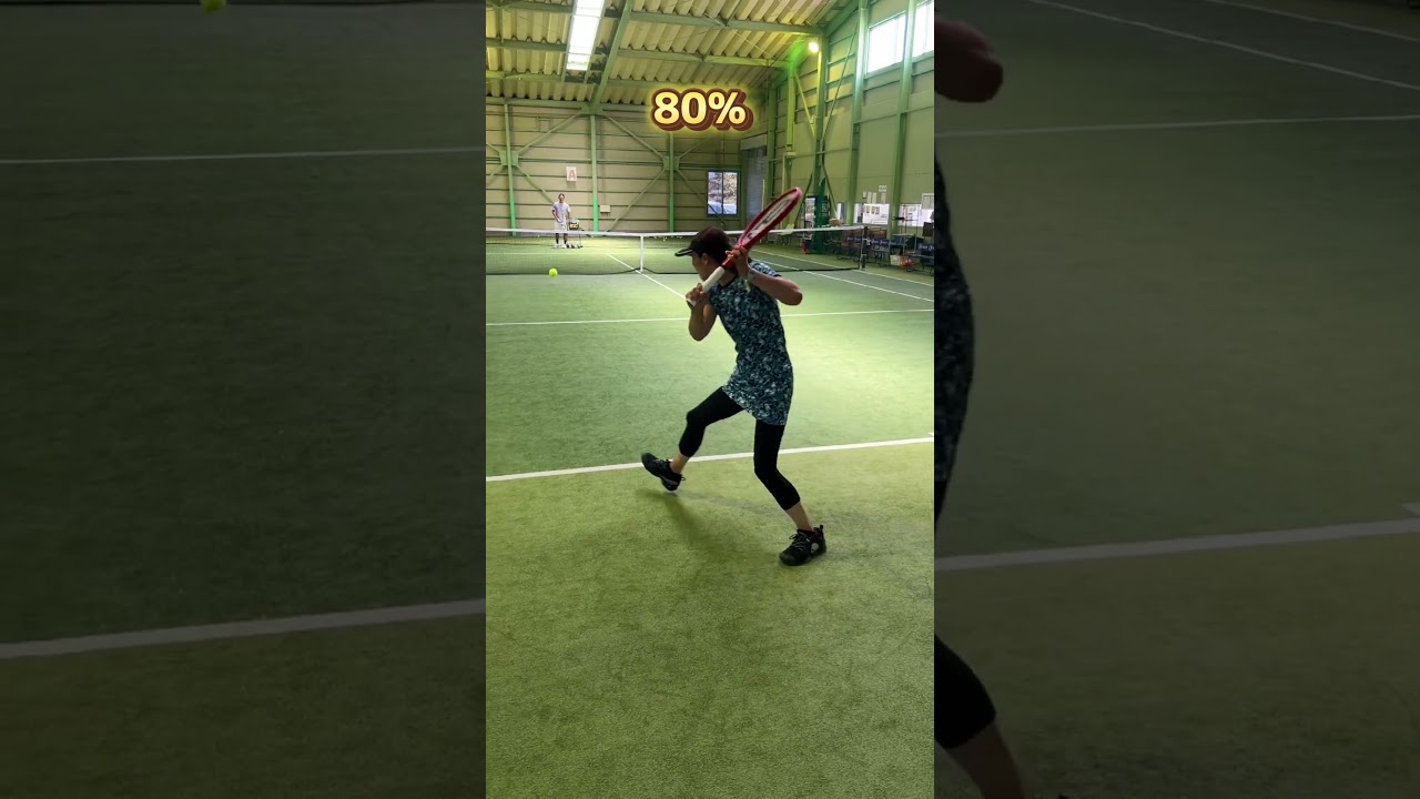 【超希少】片手バックハンド女子の20%〜150%