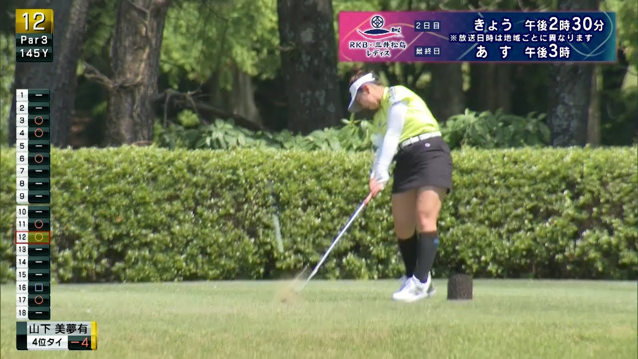 初日 山下美夢有 ハイライト＋インタビュー【RKB×三井松島レディス】