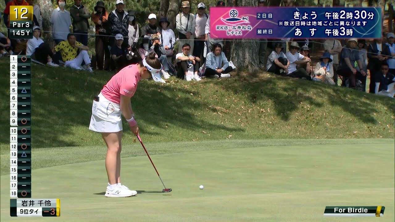 初日 岩井千怜 ハイライト＋インタビュー【RKB×三井松島レディス】