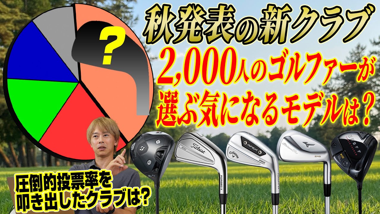 【2000人のゴルファーが回答】スポナビGolfユーザーが選んだ！2023年秋の新作クラブは？