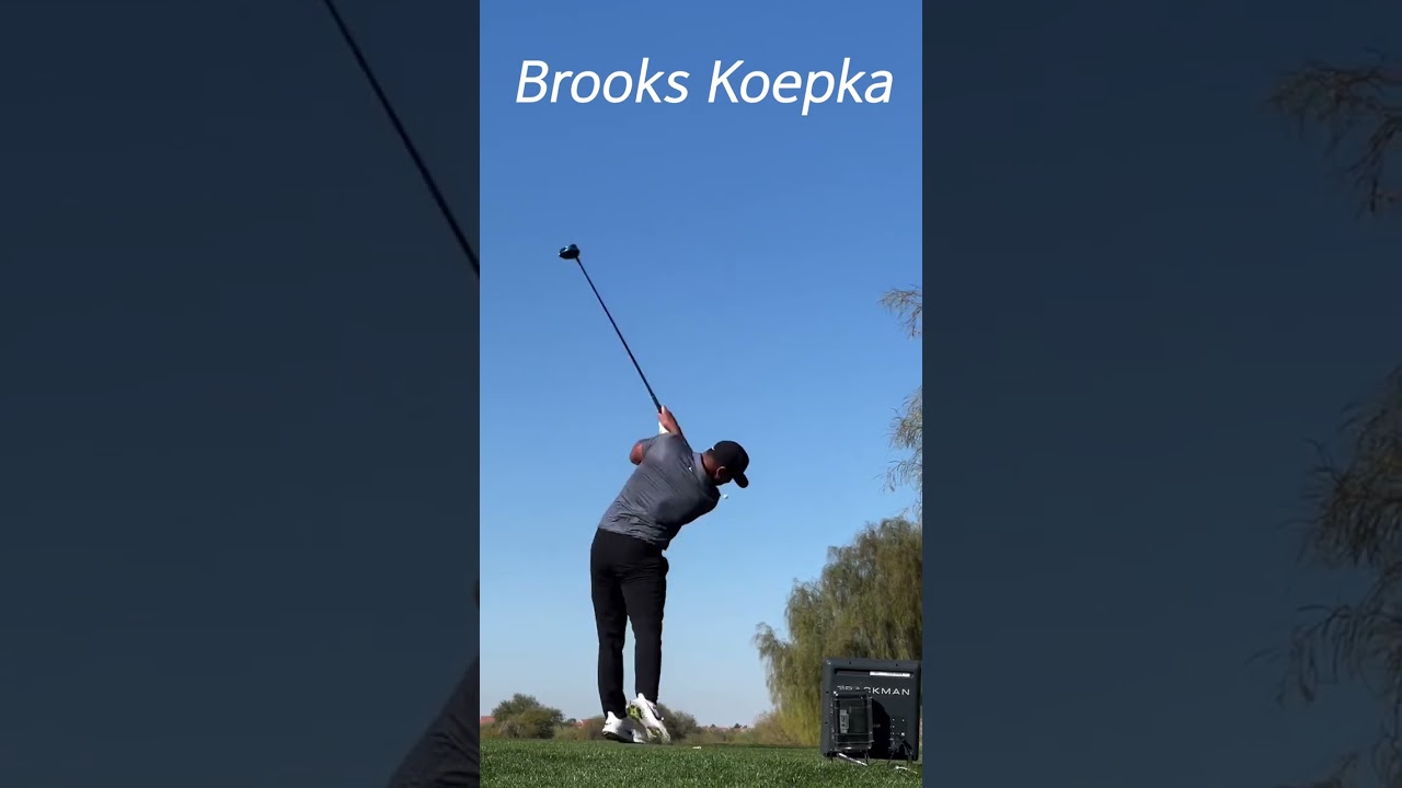 Power Hitter "Brooke Koepka" Aweswome Swing Motion & Slow Motion 2024