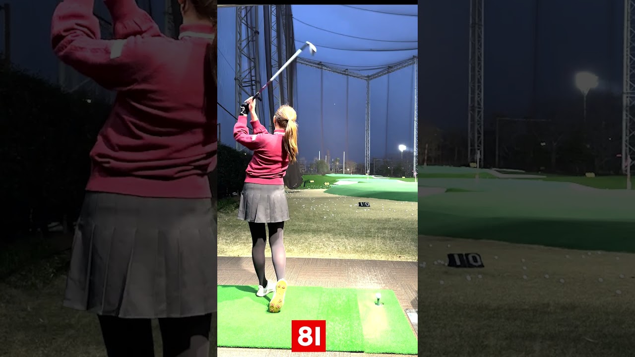 「ウェッジ〜ドライバーまで全部打つ」100日後に100切るOL #Shorts