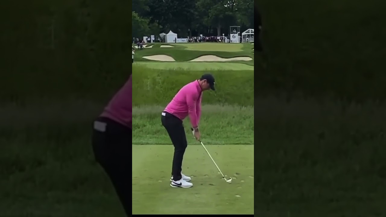 Rory McIlroy golf swing down the line #rorymcilroy #golfswing