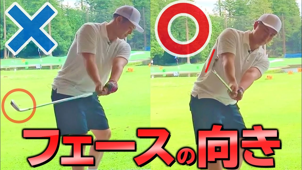 テイクバック【フェースの角度】正しいクラブフェースの向きとは？スイングをシンプルに作るコツ【ゴルファボ】【酒井南雄人】