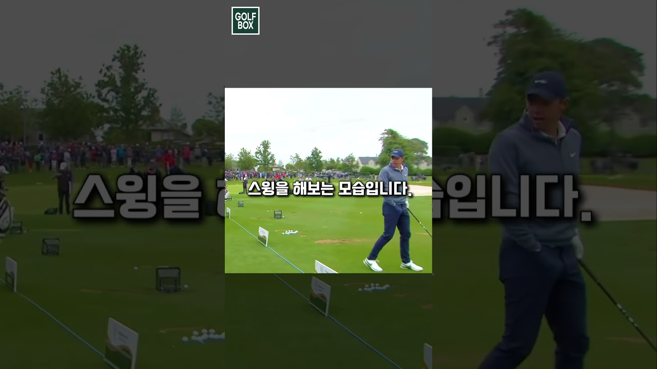 타이거 우즈 드라이버를 탐내는 맥길로이 #shorts