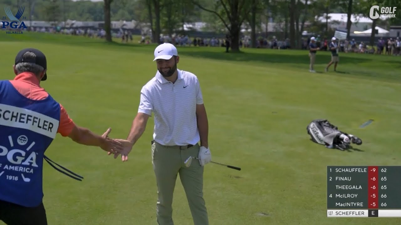 【全米プロ24】パパとなったスコッティ・シェフラーは12位発進　1番パーでは残り167ヤードのセカンドを叩き込みイーグル