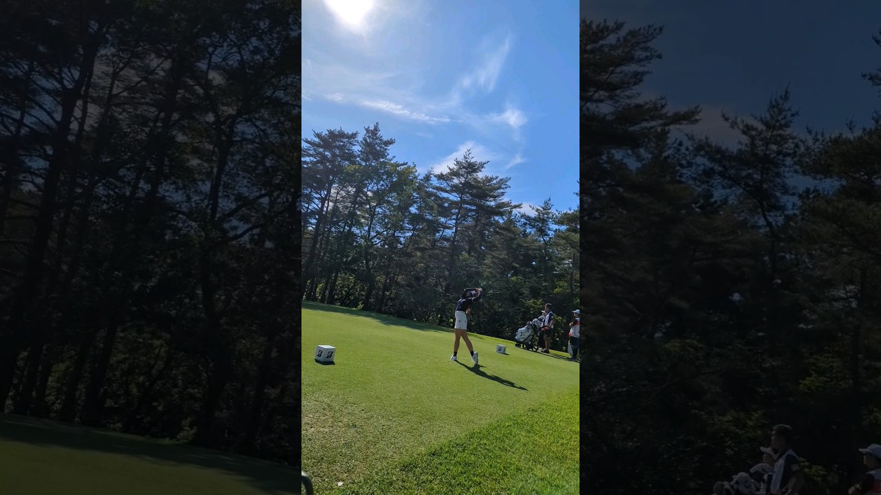 女子ゴルフ⛳金澤志奈  9番ティーショット ブリヂストンレディス #shorts #golf