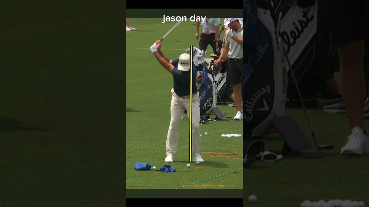 아이언 스윙 정면, 제이슨데이 cj cup 레인지 세션