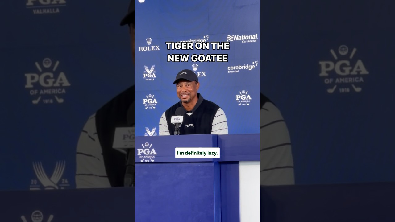 “I’m definitely lazy… I cut myself this morning trying to trim it up.” -Tiger on the new goatee 💀