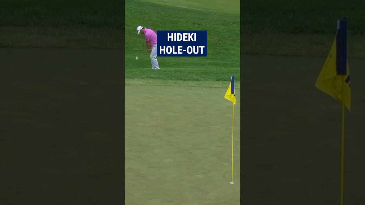 Hideki Matsuyama FINDS the cup 💫