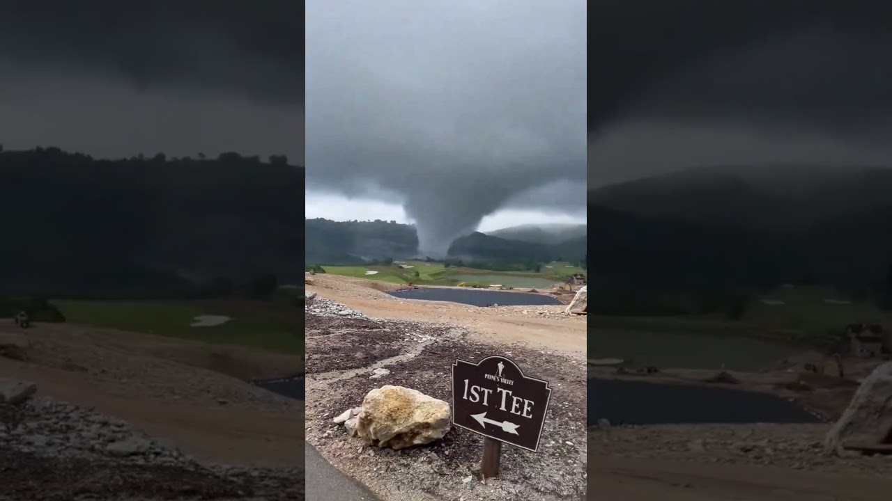 A tornado at Tiger Woods' golf course!