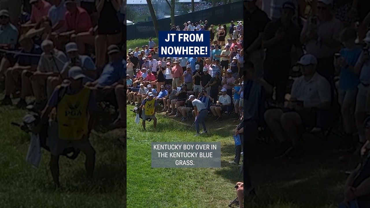 Justin Thomas' UNBELIEVABLE flop shot! 🤯