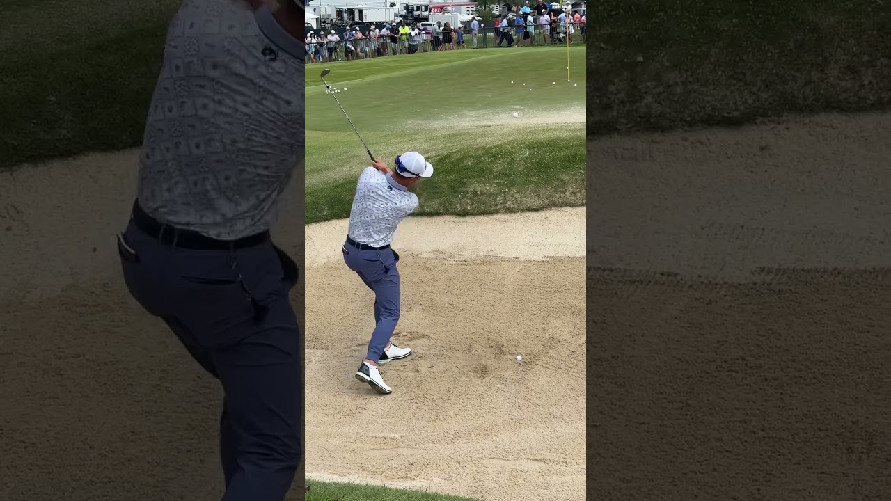 How to hit a bunker shot by Justin Thomas #golfswing #bunkershot #golgtip