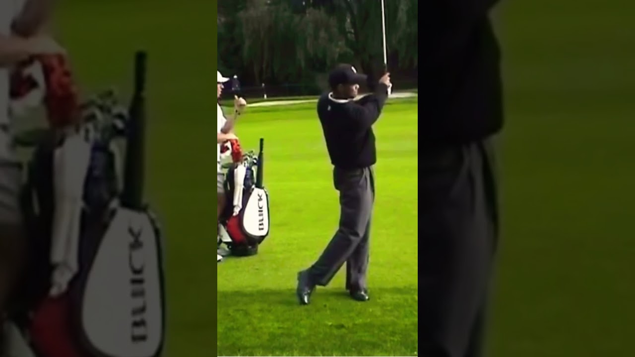 Tiger Woods Iron Swing Face On