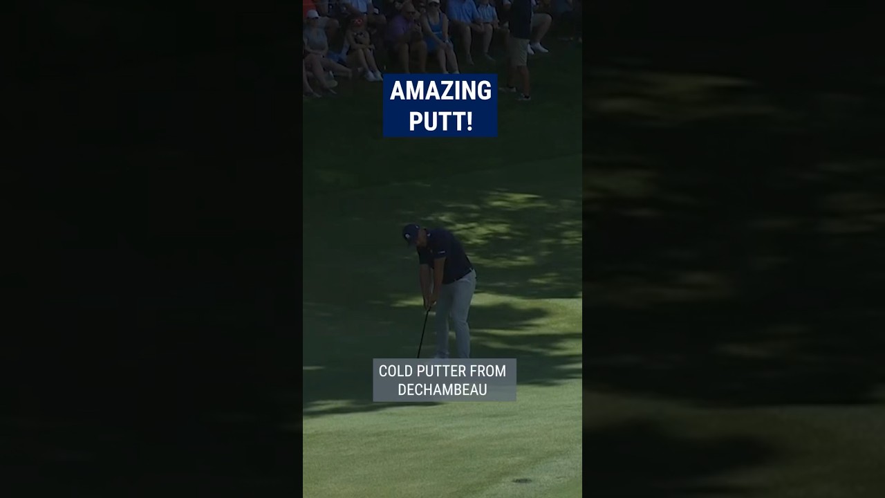 Bryson DeChambeau's SUPERB putt and HUGE celebration! 🔥