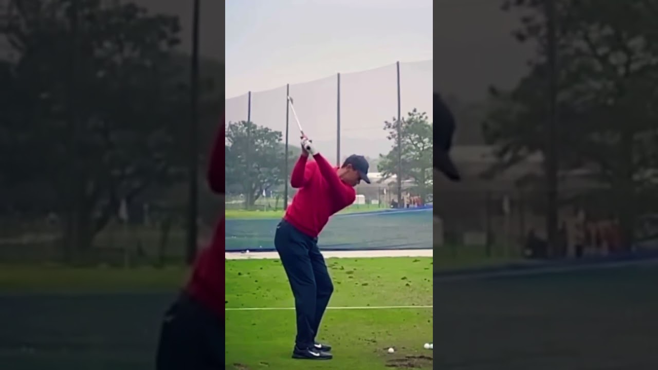 Tiger Woods Slow Motion Iron Swing