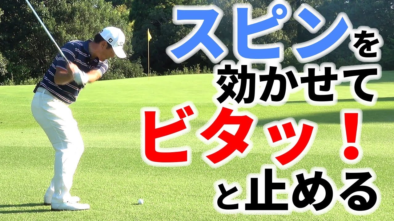 スピンの効いたアプローチでビタッ！と止める方法【ゴルファボ】【今野康晴】