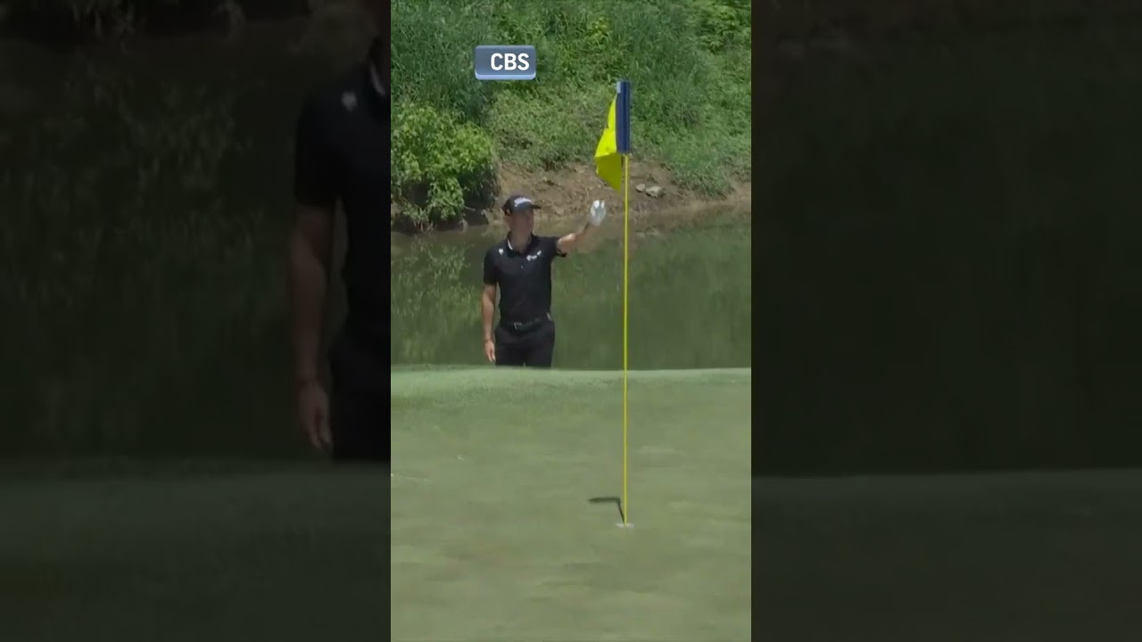 Justin Thomas holes out from the bunker at Valhalla 👀 👏