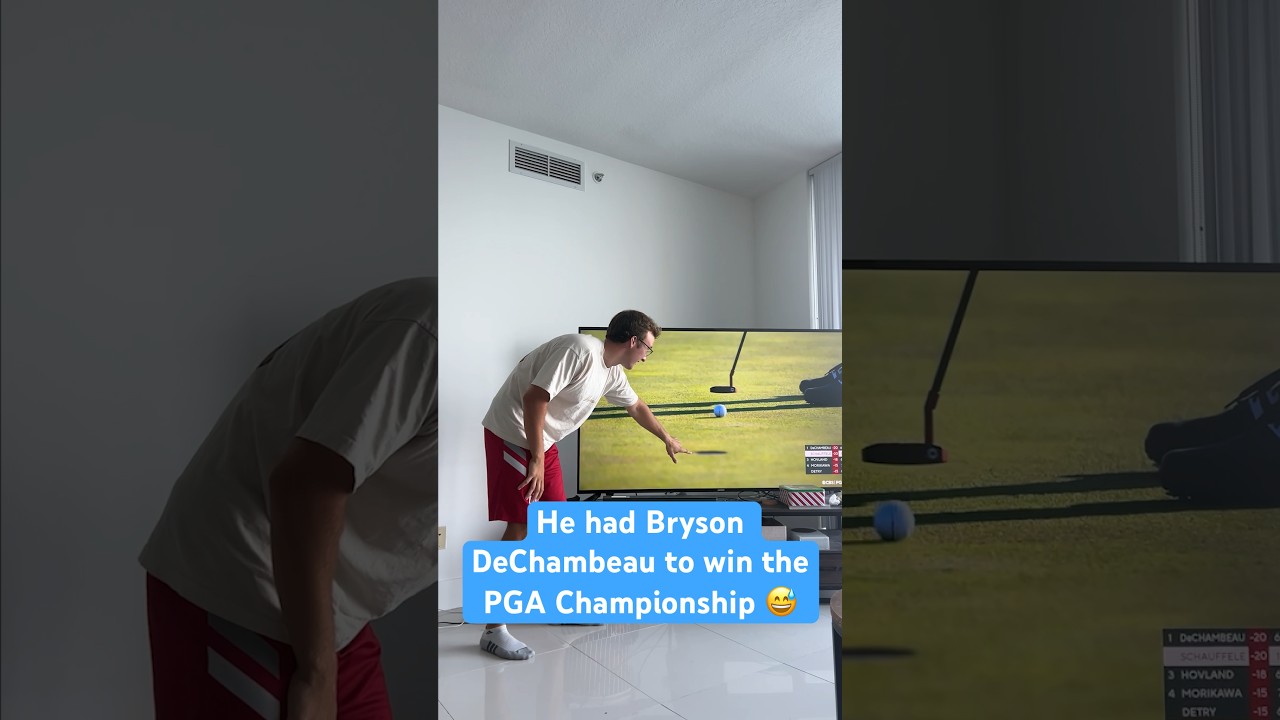 He had Bryson DeChambeau to win the PGA Championship 😅