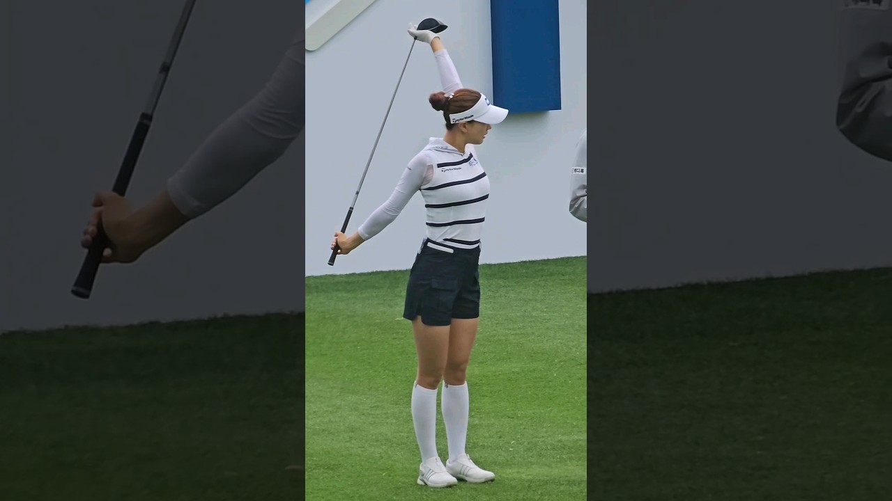 유현주_티샷전 몸풀기 팬서비스(2), NH투자증권 레이디스 챔피언십 2라운드