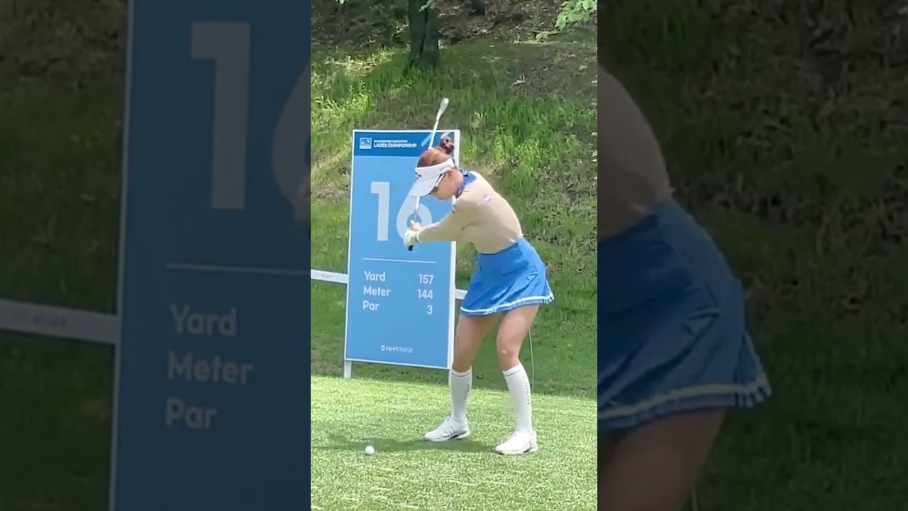 KLPGA 유현주프로님 #아이언스윙 #슬로우모션 #유현주 프로 인스타:@_hyunju.__  #유현주프로