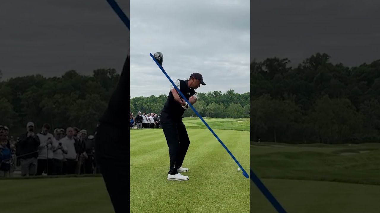 2024 Tiger Woods Awesome Swing Motion & Slow Motion, タイガー・ウッズの素晴らしいスイングモーションと