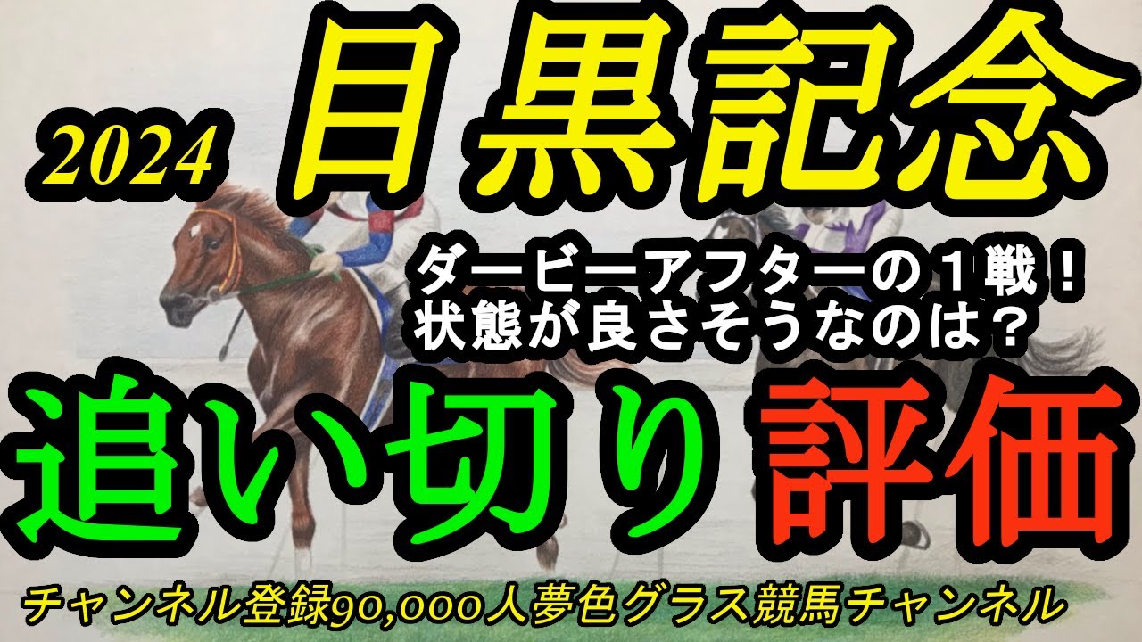 【最終追い切り評価】2024目黒記念！日本ダービーアフターの差し馬揃いの1戦！その中でも状態が良さそうなのは？