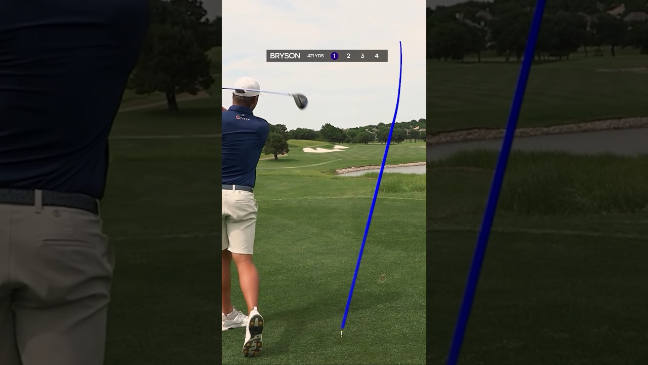 Bryson DeChambeau is playing insanely well with Kids Clubs (from Walmart) #golf #golfswing