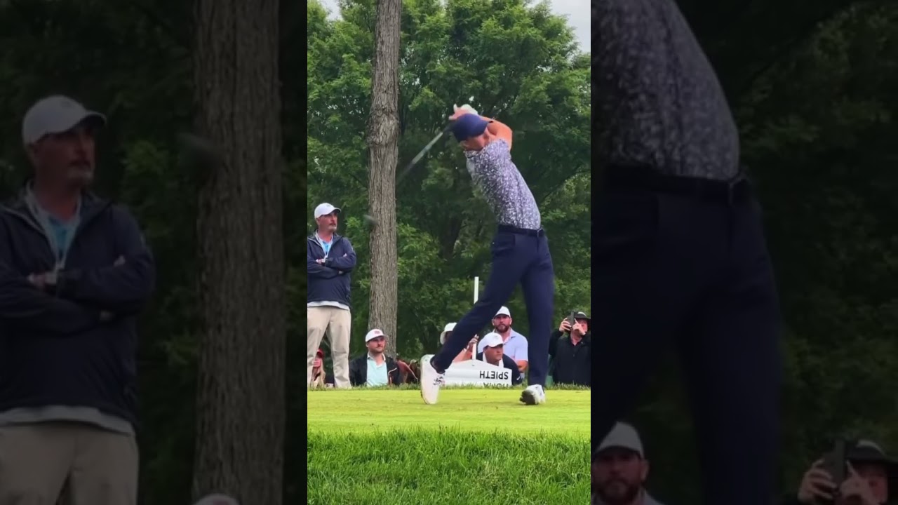 Jordan Spieth 3 Wood Swing At The 2024 PGA Championship