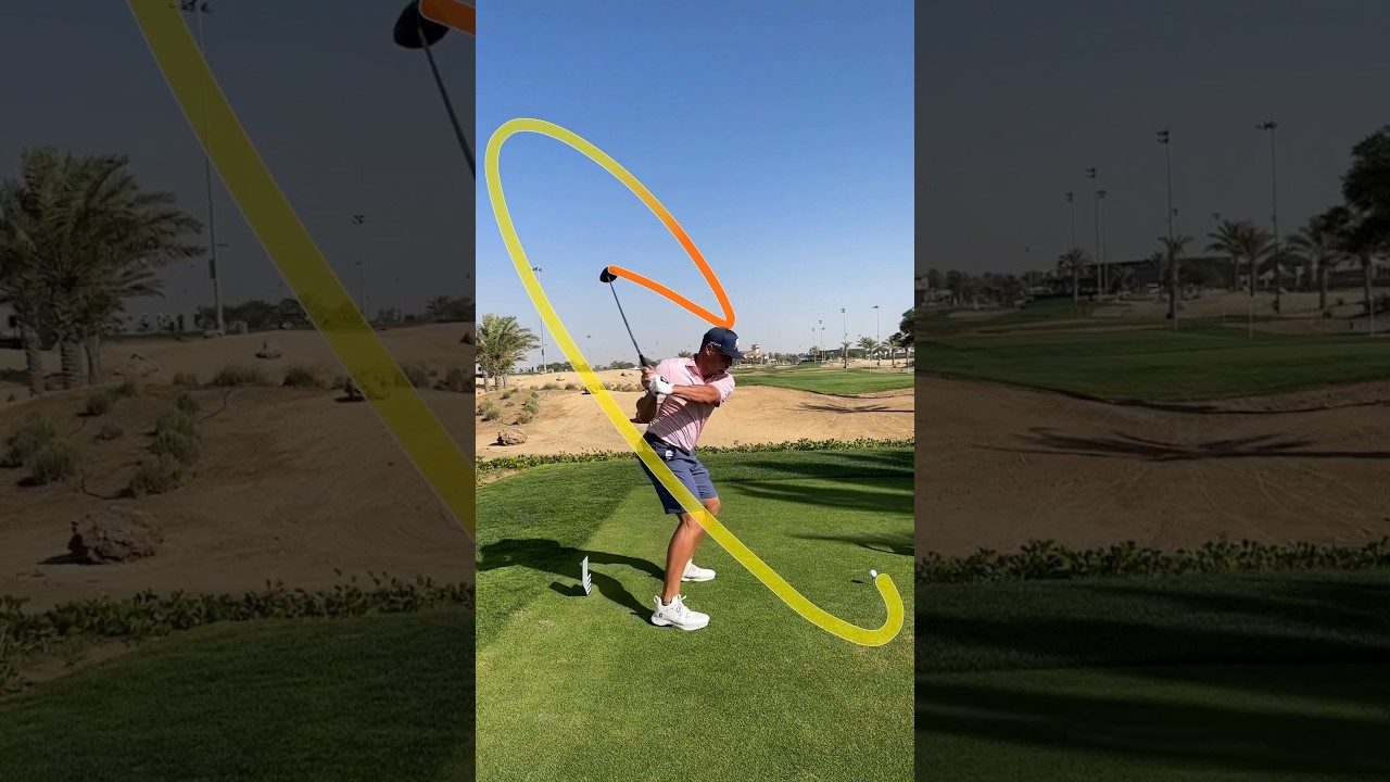 Bryson DeChambeau golf swing in slow motion on Shot Tracer app. #golfer #golfswing
